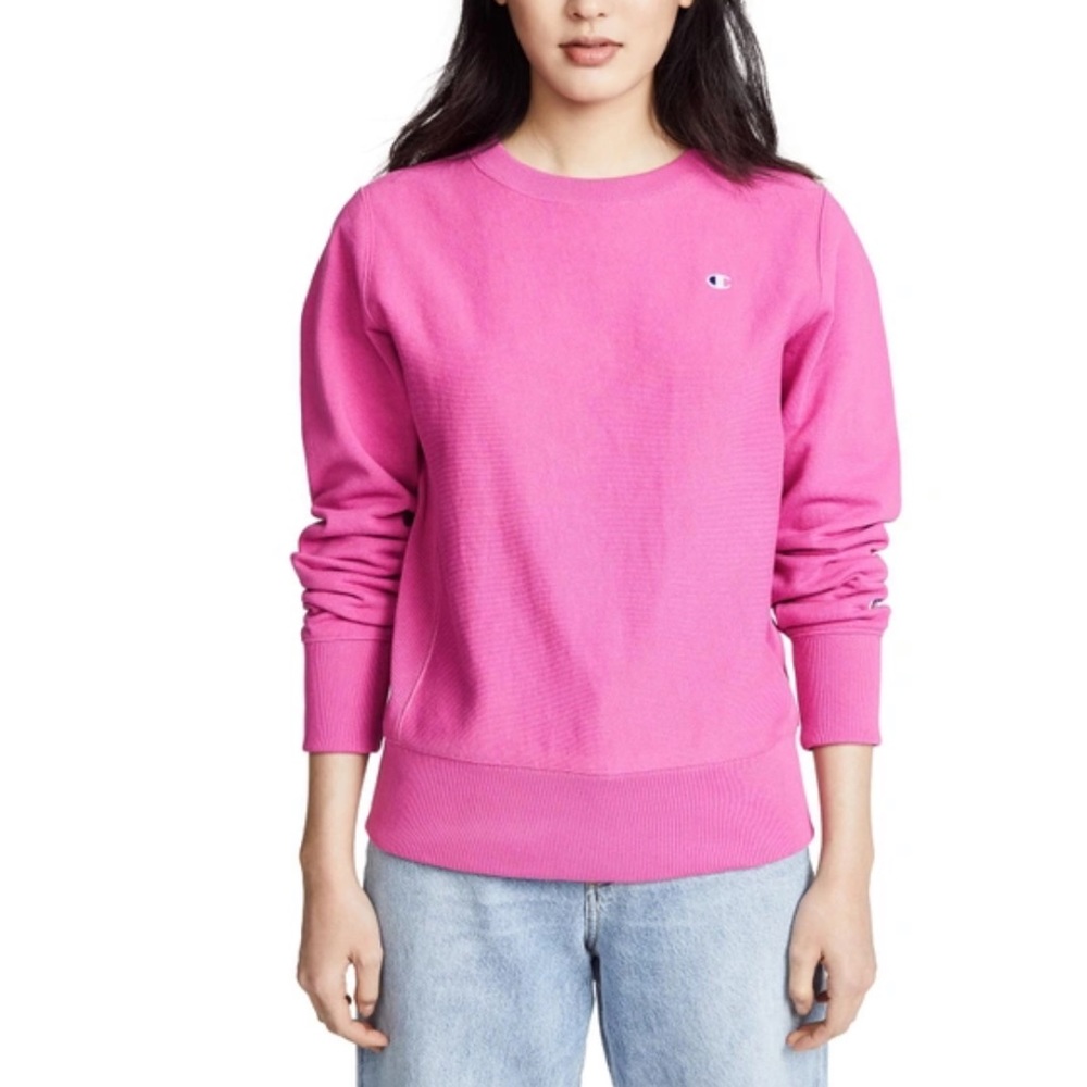 Champion Vintage Crewneck Sweatshirt In Pink